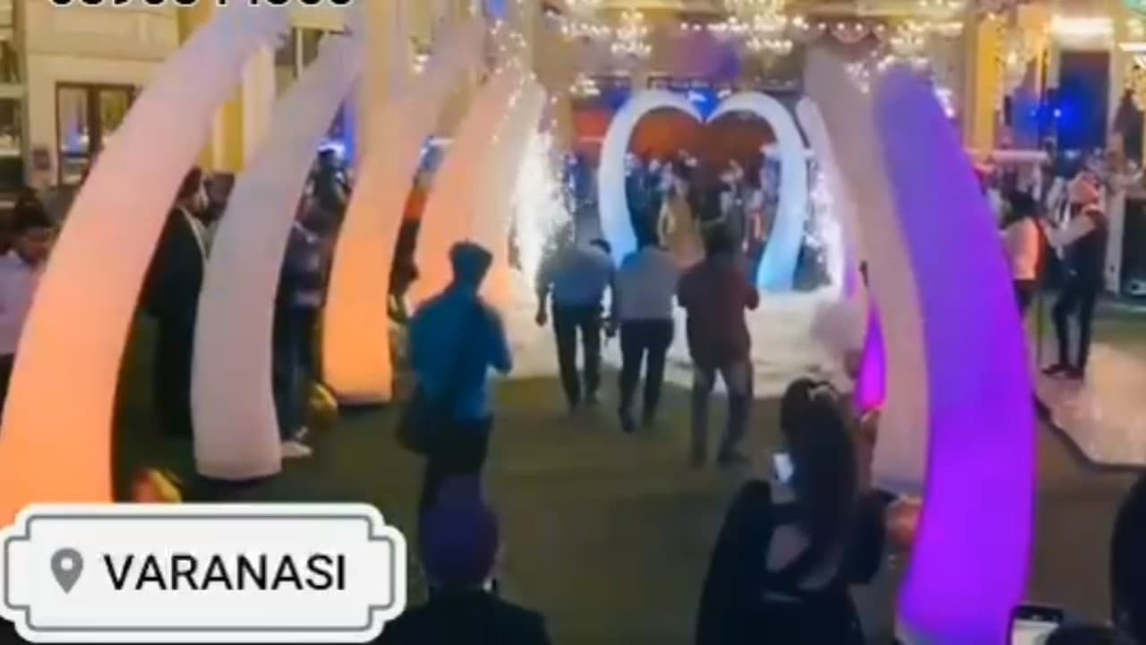 Groom entry decoration in Banaras