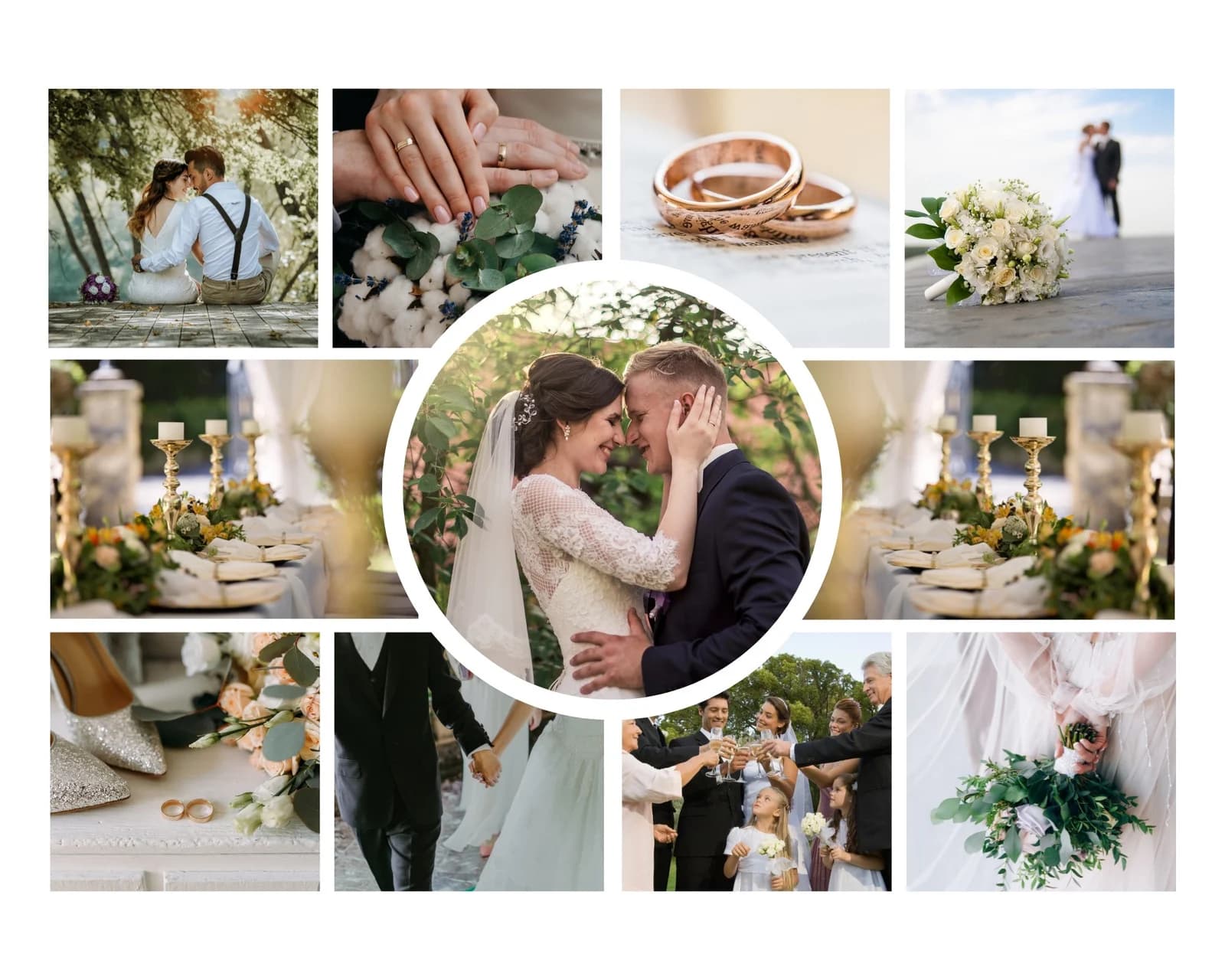 Destination wedding moments collage Varanasi